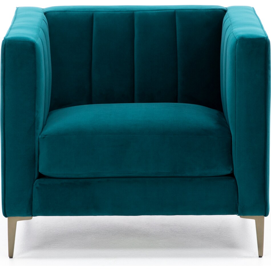 jonathan louis blue chair   