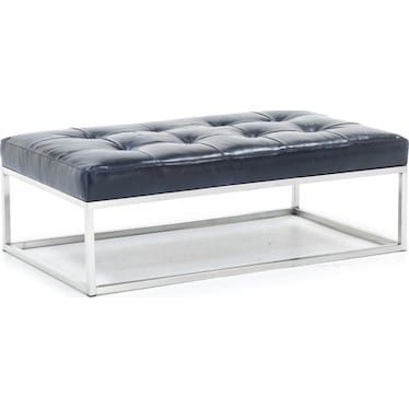 Copley Leather Cocktail Ottoman