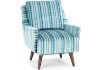 jonathan louis blue swivel chair   