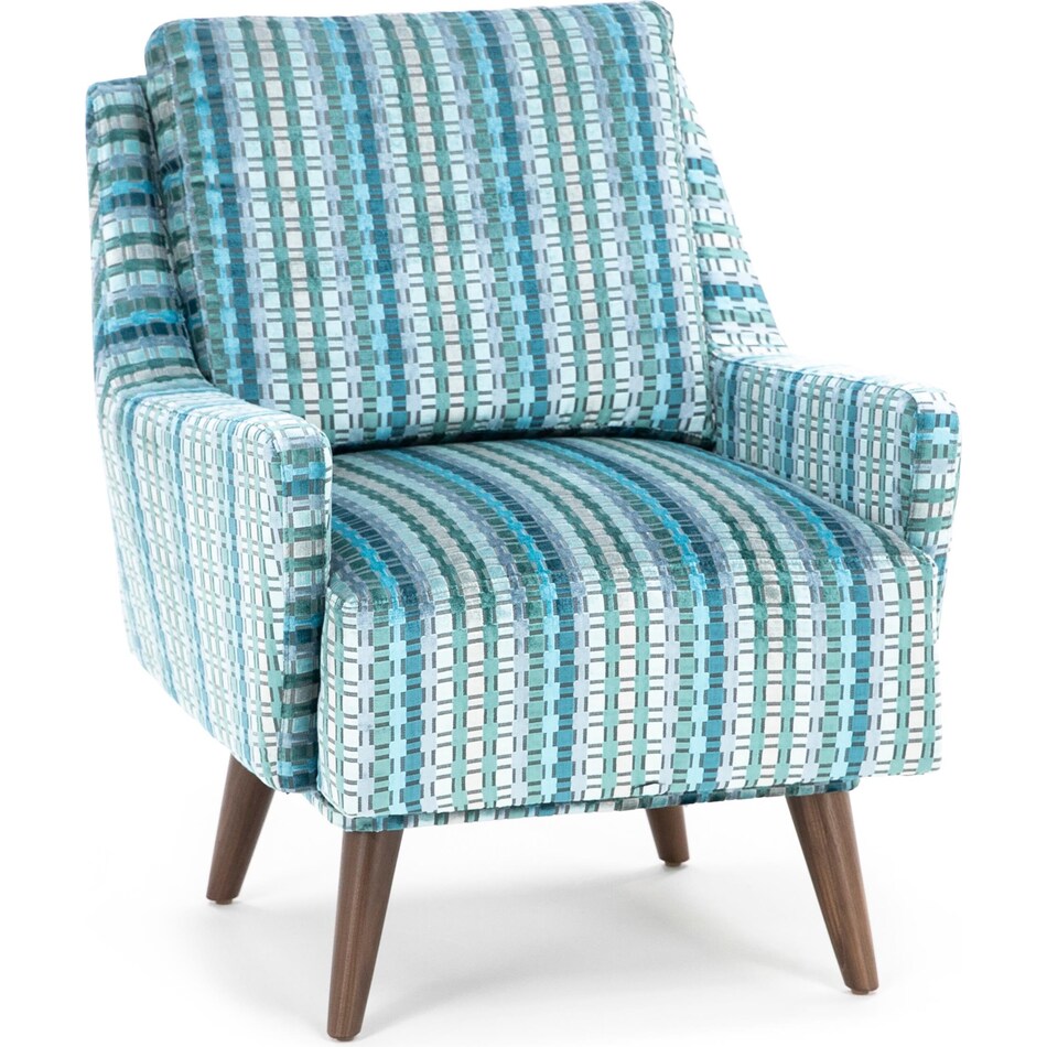 jonathan louis blue swivel chair   