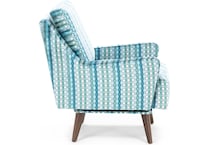 jonathan louis blue swivel chair   