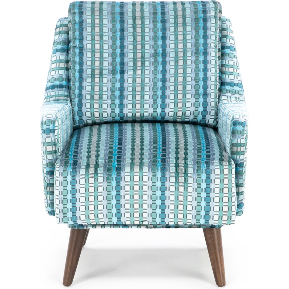 jonathan louis blue swivel chair   