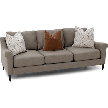Hertz Sloped Roll Arm Sofa Plus With Three Pillows