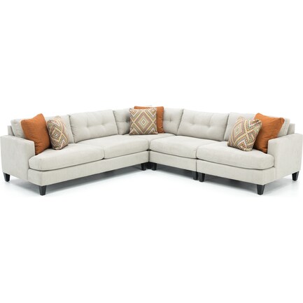 Third Ward 4-Pc. Sectional with Left Condo Sofa