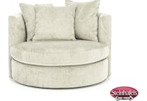 jonathan louis brown swivel chair  image   