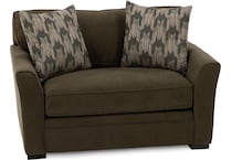 jonathan louis green chair and a half   