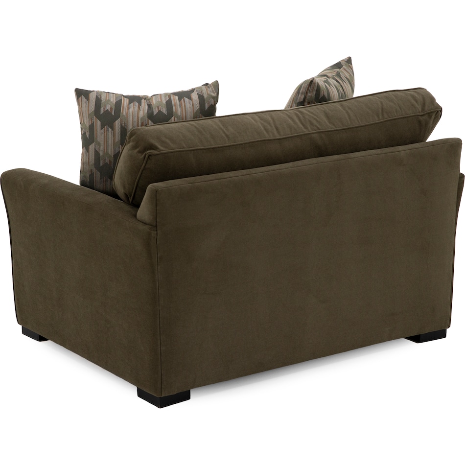 jonathan louis green chair and a half   