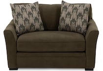 jonathan louis green chair and a half   