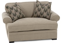 jonathan louis grey chair and a half z  