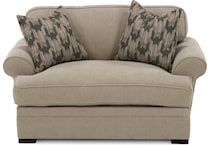 jonathan louis grey chair and a half z  