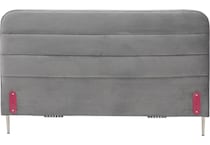 jonathan louis grey queen bed headboard   