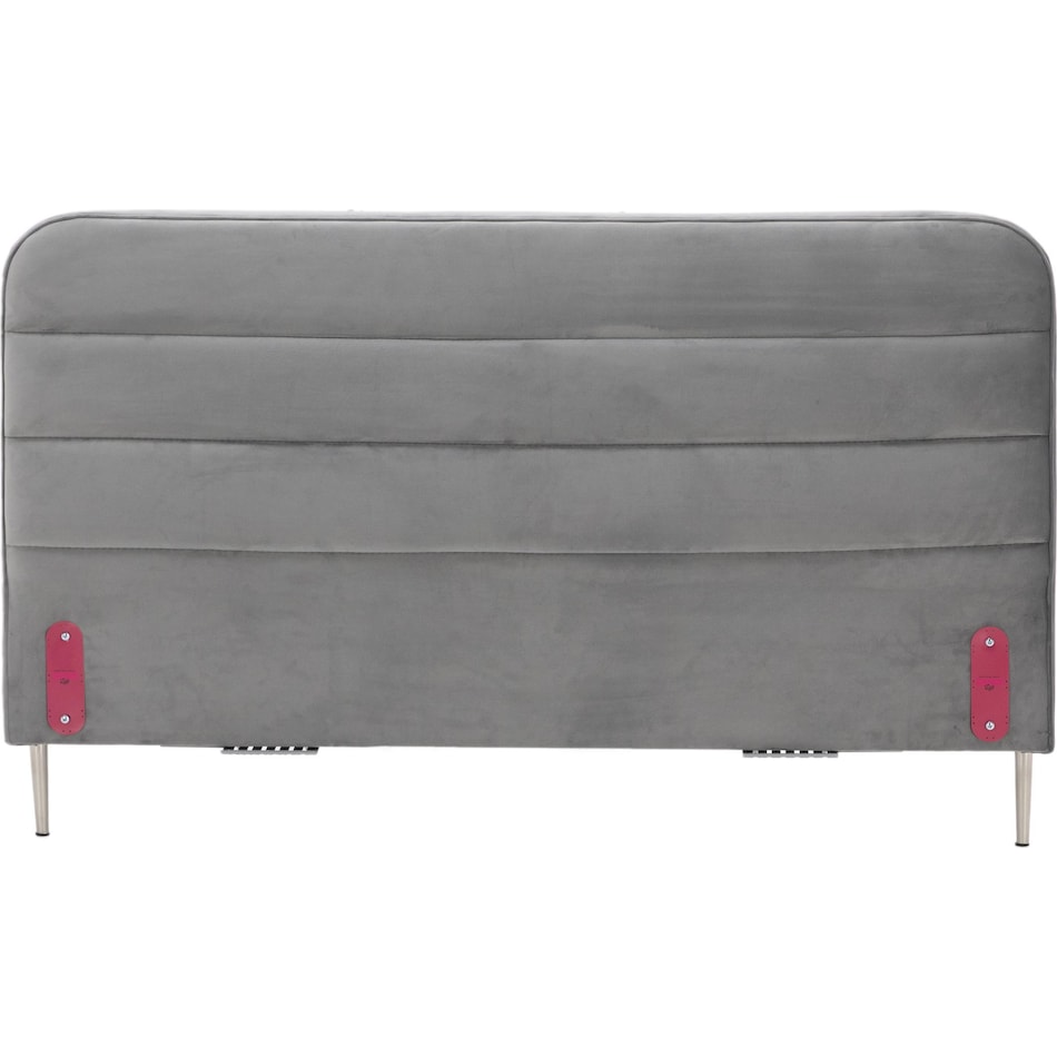 jonathan louis grey queen bed headboard   
