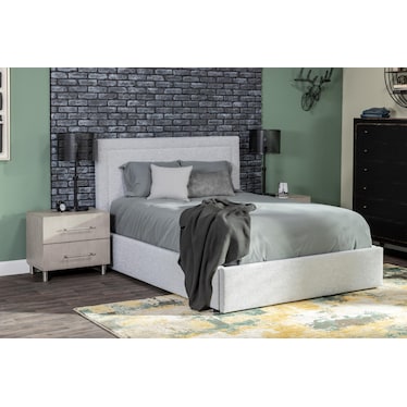 Classic 50" Queen Upholstered Storage Bed