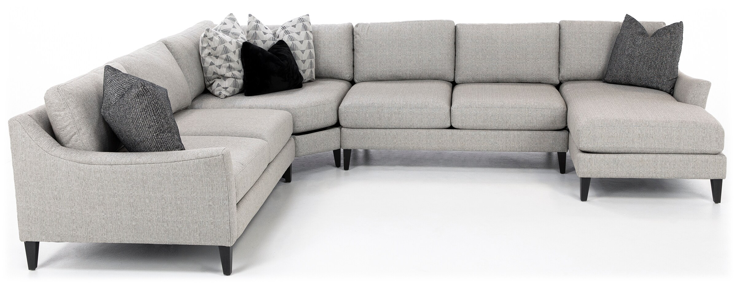 Jonathan Louis Tawny Forest Green 4-Piece Sectional with Le