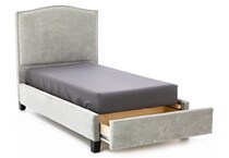 jonathan louis grey twin bed package tus  