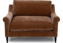 jonathan louis orange chair and a half z  