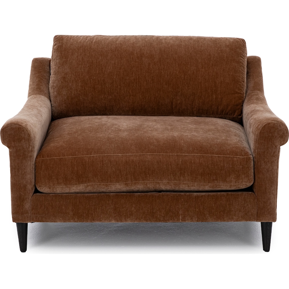 jonathan louis orange chair and a half z  