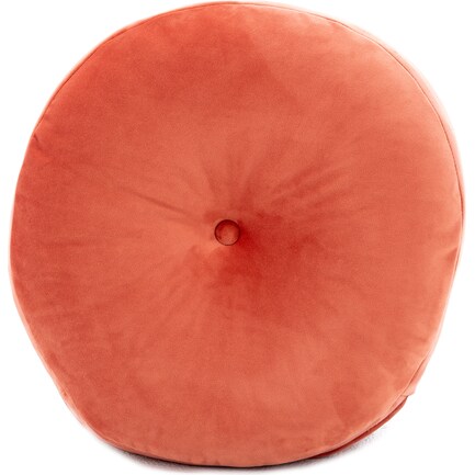 17" Round Pillow With Button