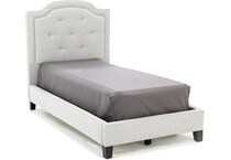 jonathan louis thrillist fog twin bed headboard   
