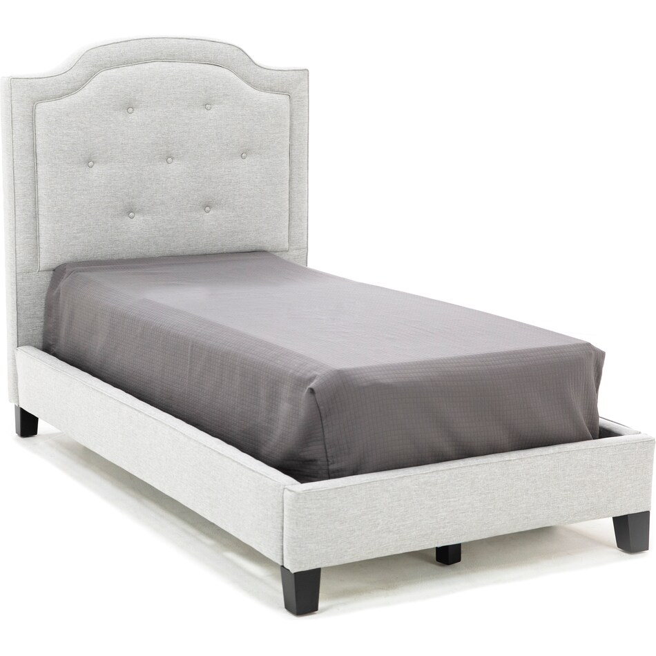 jonathan louis thrillist fog twin bed headboard   