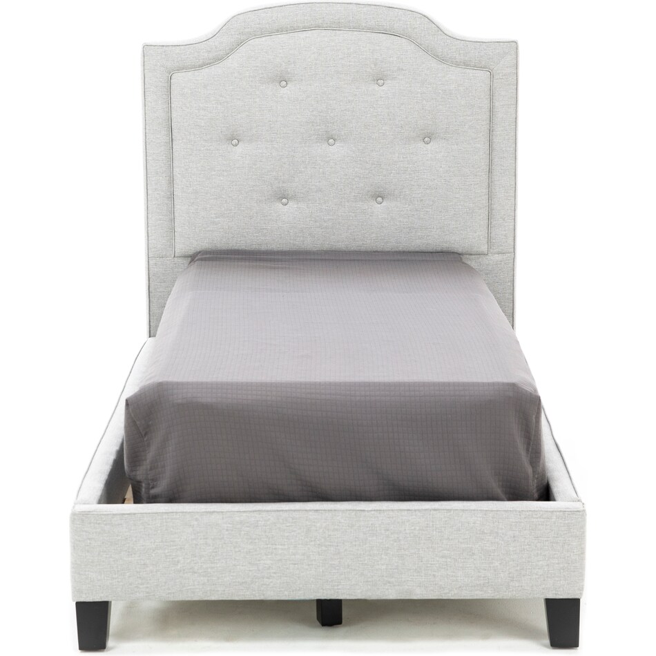 jonathan louis thrillist fog twin bed headboard   