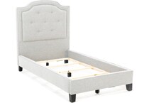 jonathan louis thrillist fog twin bed headboard   