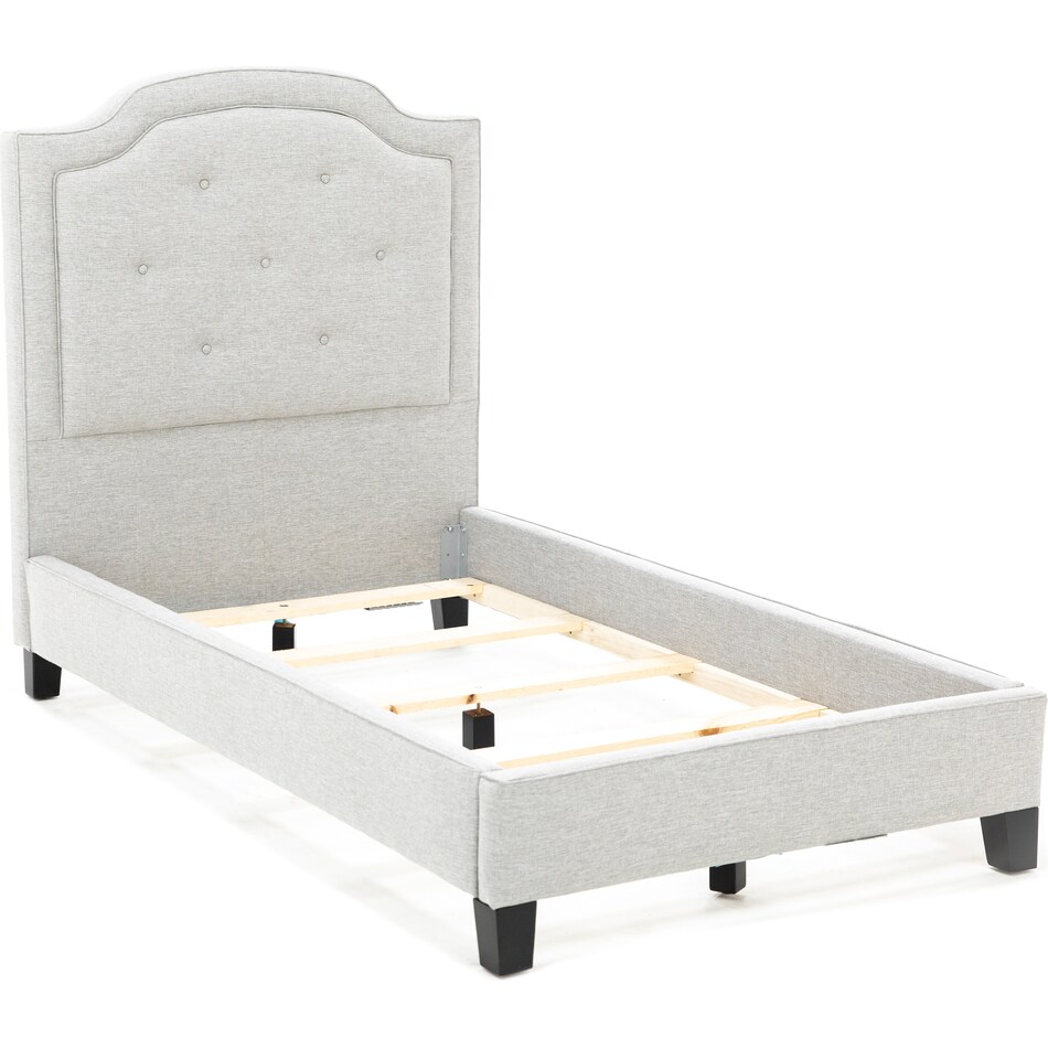 jonathan louis thrillist fog twin bed headboard   
