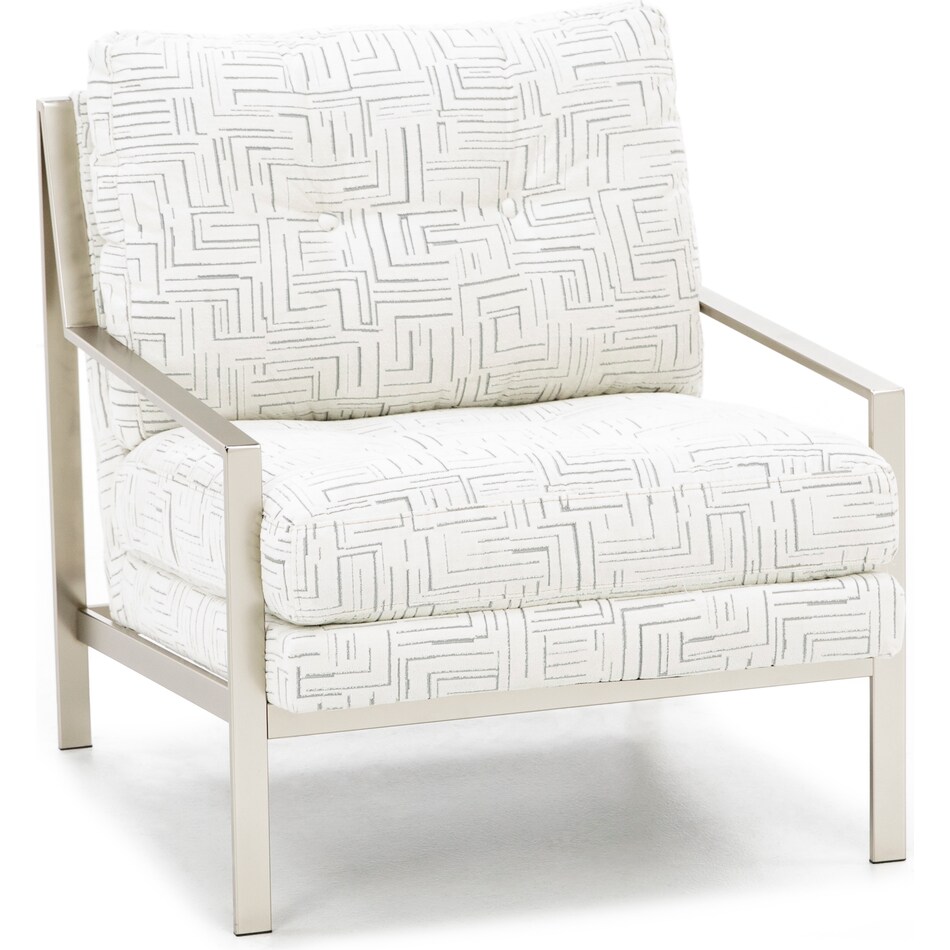jonathan louis white accent chair   