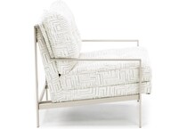 jonathan louis white accent chair   