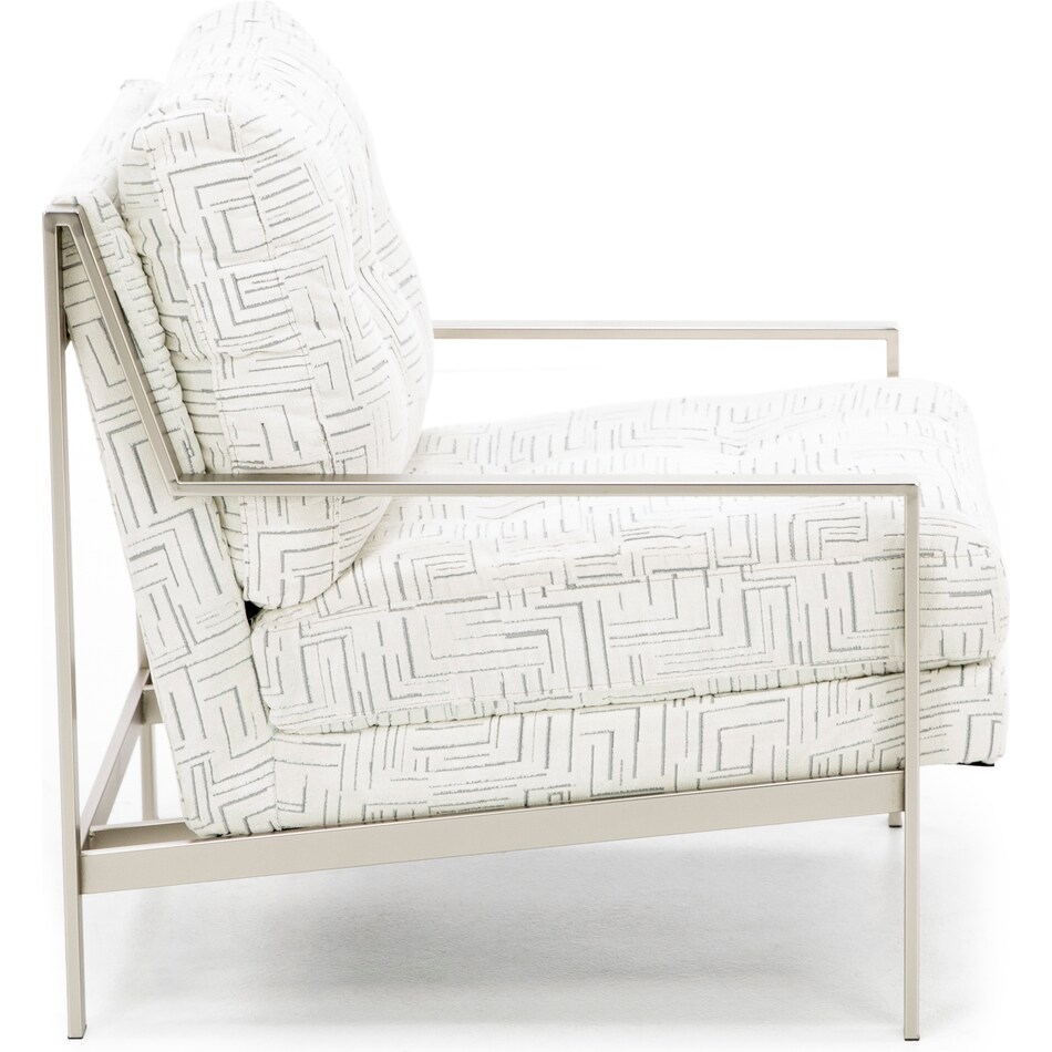 jonathan louis white accent chair   