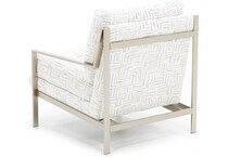 jonathan louis white accent chair   