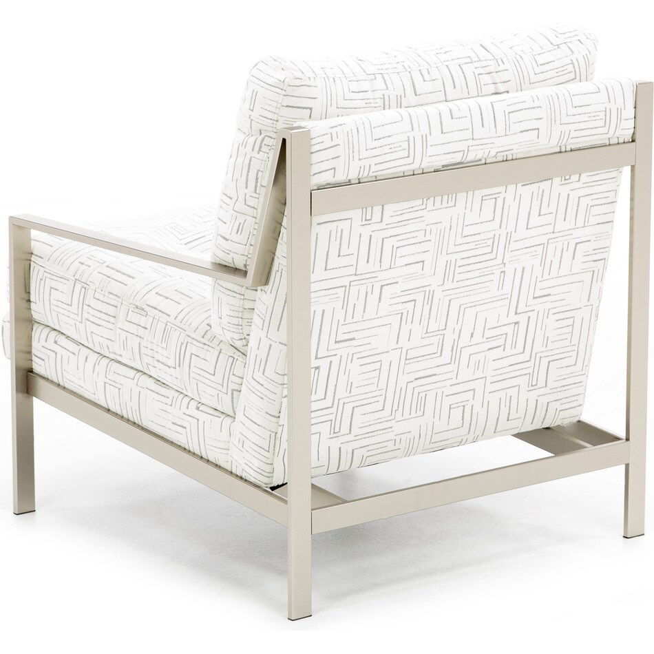 jonathan louis white accent chair   