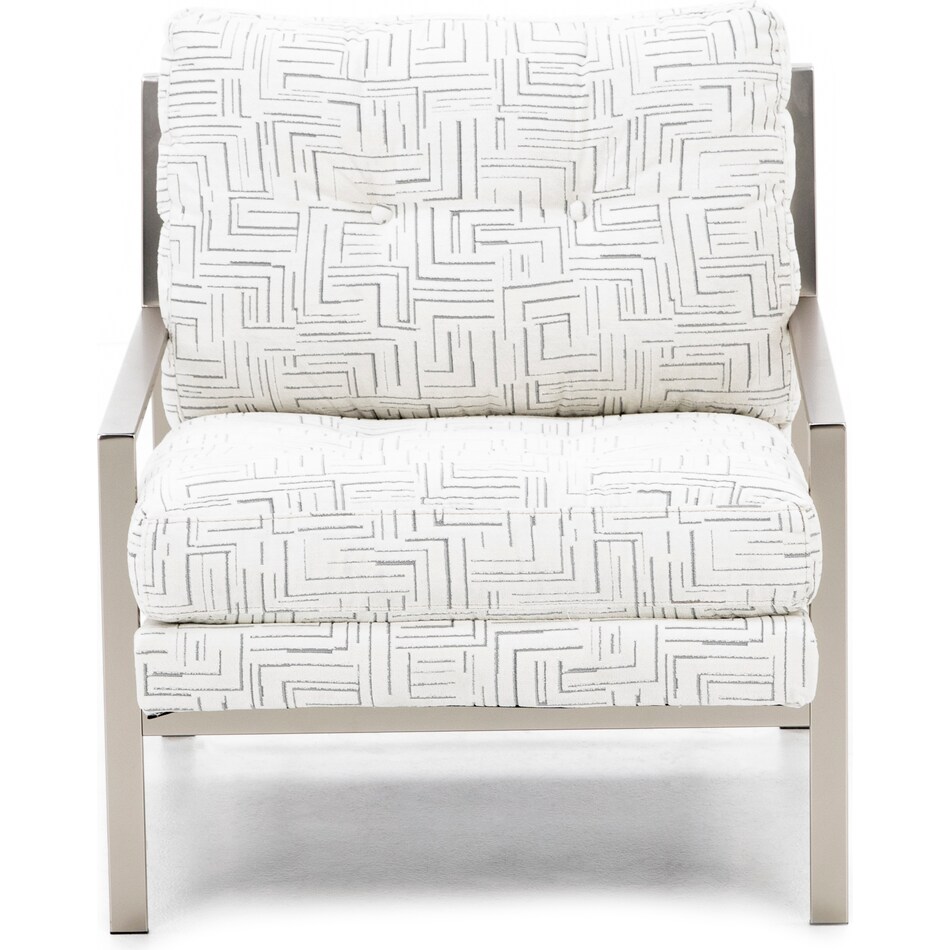 jonathan louis white accent chair   