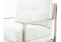 jonathan louis white accent chair   