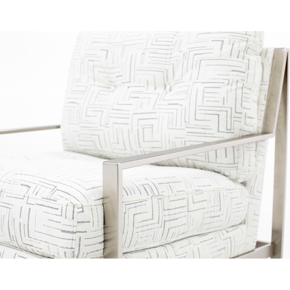 jonathan louis white accent chair   