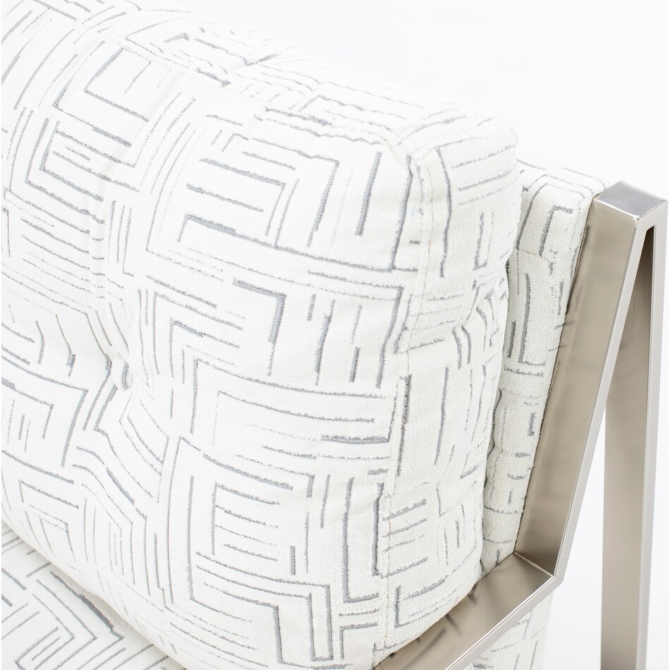 jonathan louis white accent chair   