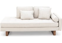 jonathan louis white chaise   stand alone   