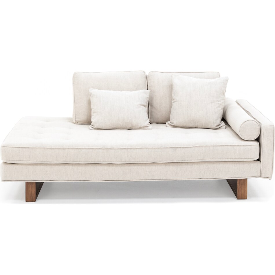 jonathan louis white chaise   stand alone   