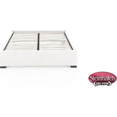 Abby Full Upholstered Bed in Montera Whitesand