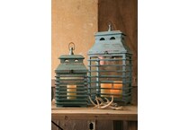 kala blue candleholder candle set  
