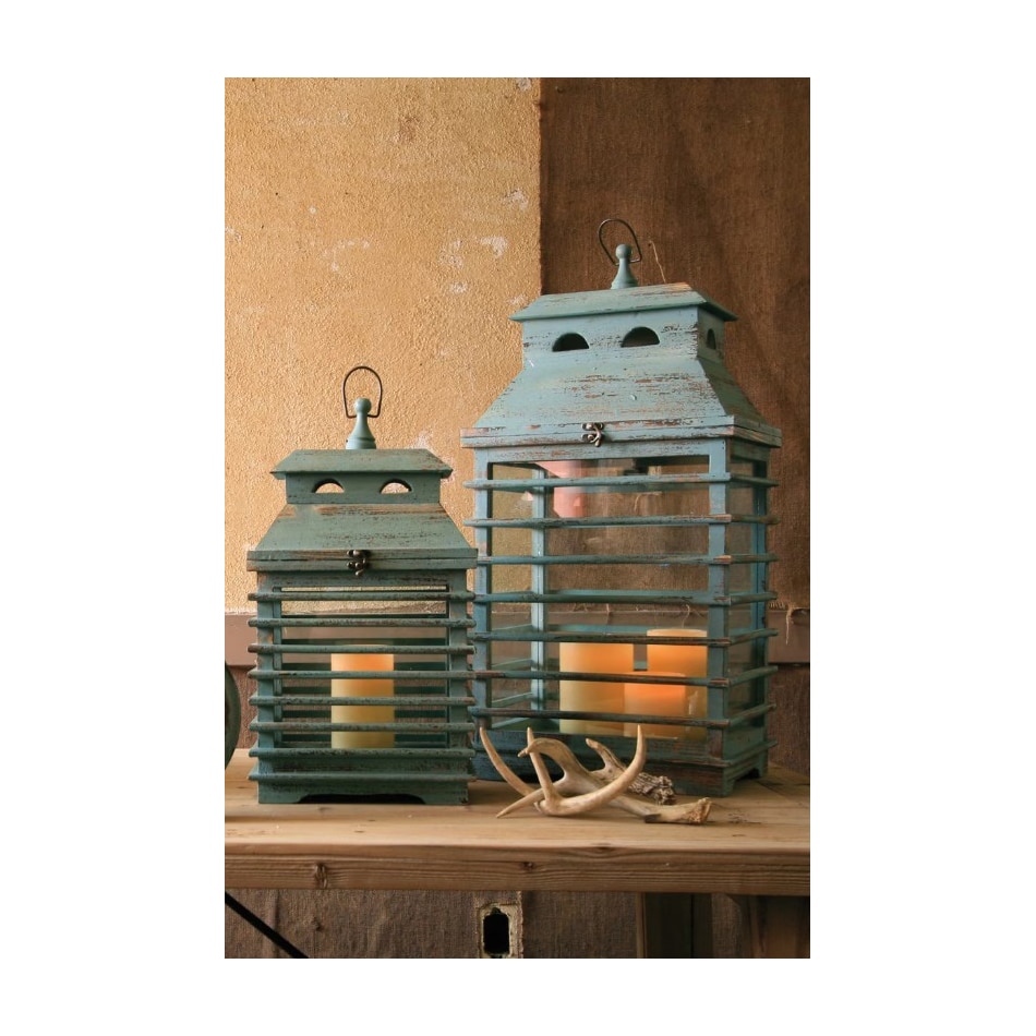 kala blue candleholder candle set  
