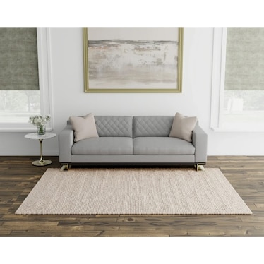 Pebble Ivory/Beige Area Rug