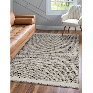 Darby Ivory/Espresso Area Rug