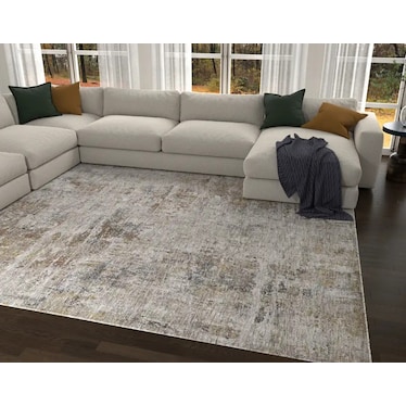 Ava Ivory/Spice Area Rug