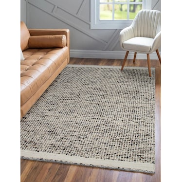 Darcy Ivory/Espresso Area Rug