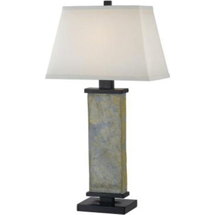 Slate Column Table Lamp 29"H
