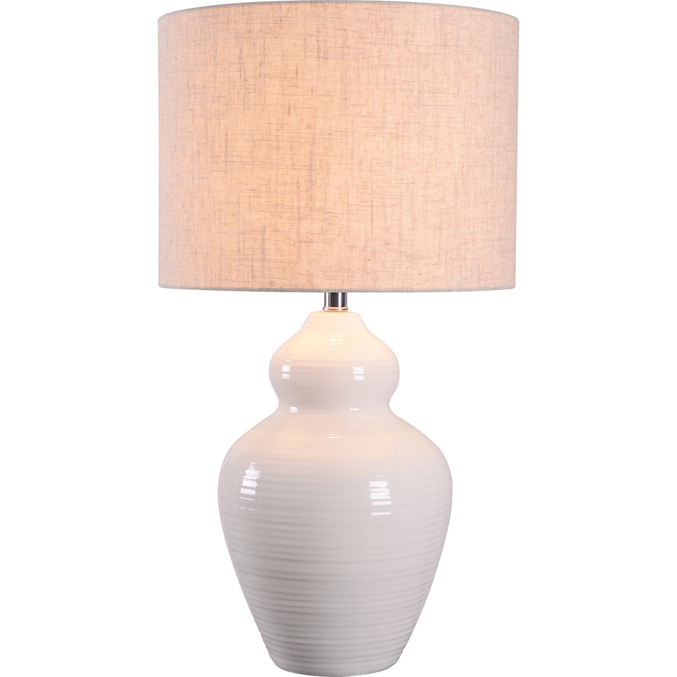 kenr white table lamp   