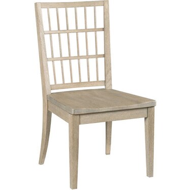 Symmetry Side Chair with Wood Seat