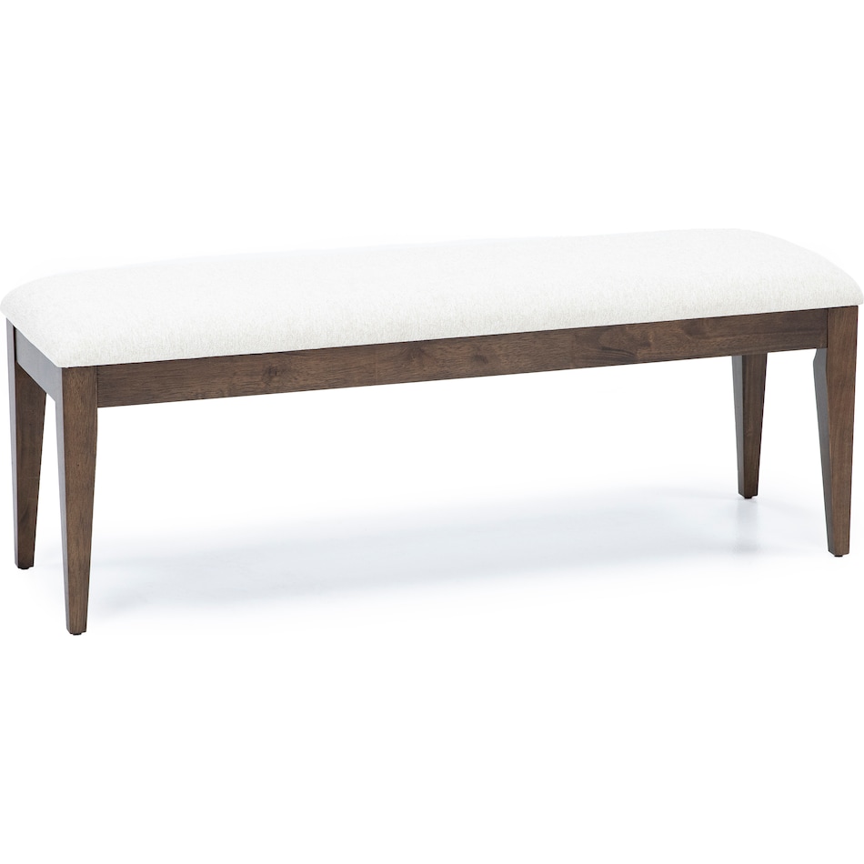 kincaid furniture ash mocha inch standard seat height bench   