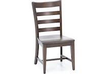 kincaid furniture brown inch standard seat height side chair   